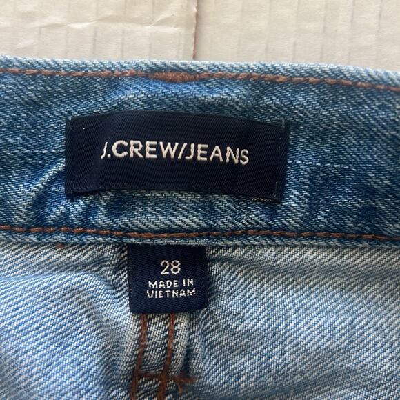 J. Crew Denim Skirt Women’s Size 28 Frayed Hem 100% Cotton Cowgirl Jean Skirt - Picture 8 of 10